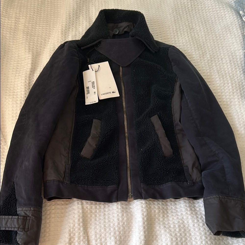 Lacoste Semi Shearling Jacket size 2
